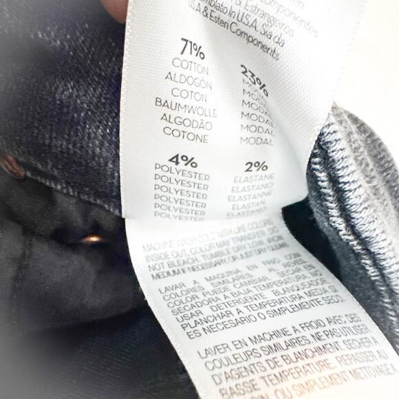 Mother High Waisted Looker Ankle Encounters At Night Denim Jeans Skinny Size 25 - Picture 8 of 10